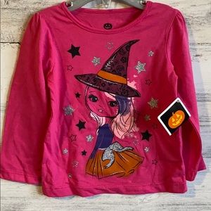 NWT Halloween Pink Witch Shirt